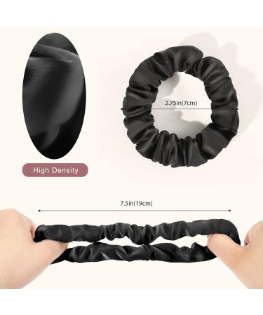 Buy 8 Pieces of Premium Silk Hair Ties for Women - Soft Elastic Satin Scrunchies in 8 Colors | Stylish Hair Jewelry - Buy Online on GoSupps.com