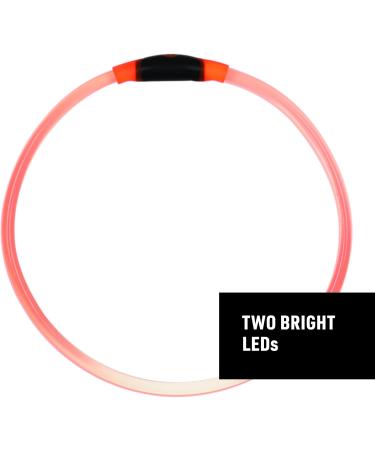 Nite Ize NiteHowl LED Safety Necklace - Light Up Dog Necklace with LED Lights - Dog Accessories for Night - Replaceable Batteries Orange - Buy Online on GoSupps.com