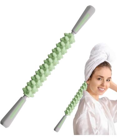 Generic Muscle Massage Tab | Versatile Massage Roller for Neck Thighs & Relaxation | Ideal for Gym Yoga & School - Green - Buy Online on GoSupps.com