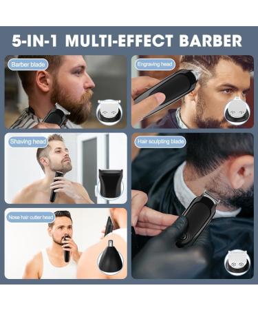 Premium IPX7 Hair Clippers for Men | Multifunctional USB Electric Shaver & Nose Hair Trimmer Set - Ships Internationally - Buy Online on GoSupps.com