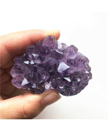 1 Piece Natural Amethyst Geode Cluster Quartz Crystal Hand Carved Heart Natural Quartz Crystals