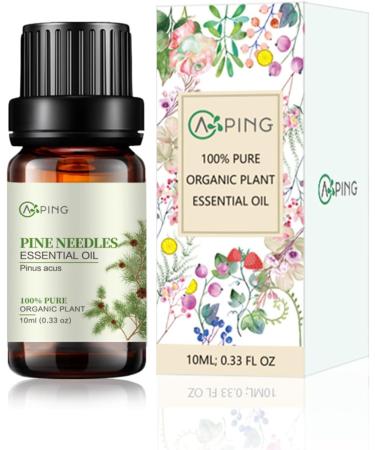 100% Pure Organic Pine Needles Essential Oil - Natural Pinus Acus for Diffusers Aroma Therapy Spa Massage & Yoga - 0.33oz - Buy Online on GoSupps.com