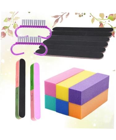 POPETPOP Sanding Stripe 2 Sets Cleaning Tools Nail Cleaning Kit Nail Buffing Block Polishing Buffers Nail Clean up Brush Nail File Sanding Block Manicure Kit Nail Kits Pedicure Brush Mini - Buy Online on GoSupps.com