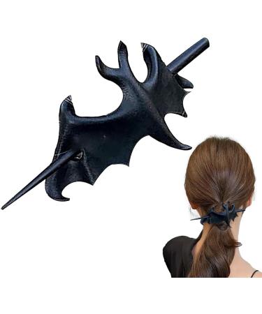 Xtauaguh Knot Hair Pin | Gothic Bat Slide Renaissance Festival Hair Forks - Vintage Non-Slip Fashion Chic Halloween Mysterious Bat Hairpin Slide For Girl Family Salon - Buy Online on GoSupps.com