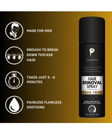 Hair Removal Spray for Men | Effortless Smooth Skin | Gentle & Effective Hair Remover - Buy Online on GoSupps.com