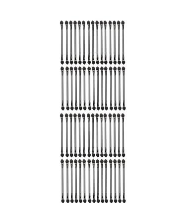 FOMIYES 60 Pcs Double Ended Eyeshadow Brush Beauty Sponges Black Eyeshadow Cosmetic Tool Highlight Suite