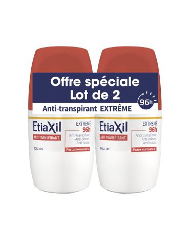 Etiaxil Etiaxil Antiperspirant Deodorant Armpits Extreme 96h Roll-on 2x50ml