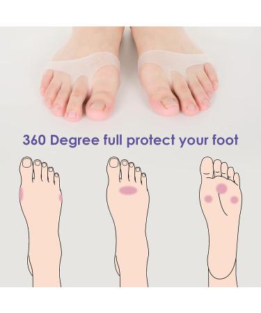 Sibba Foot Pads Cushions - 4 Pairs for Metatarsal Pain Relief and Comfortable Heel and Forefoot Cushioning - Buy Online on GoSupps.com