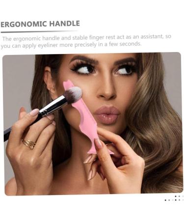 Beavorty 2pcs Silicone Beauty Ruler Tuile Molds Silicone Makeup Guide Tool Angled Eyeshadow Stencils Cream 1 count (Pack of 1) Pink-1 - Buy Online on GoSupps.com
