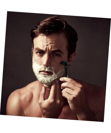 Minkissy 3pcs Manual Shaver Set - Disposable Steel Beard Razor & Facial Shaver for Men - Aluminum Alloy Handle Double Edged Black - Perfect Grooming Tool - 10.3x4cm - Buy Online on GoSupps.com