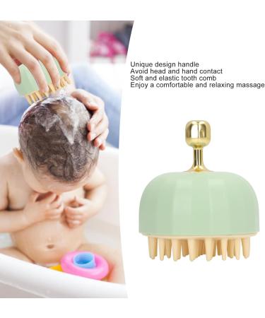 Scalp Massage Device - Silicone Hair Cleaning Shampoo Brush for Blood Circulation & Care - Buy Online on GoSupps.com