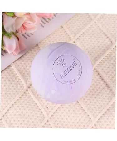 Goohochy Neck Massage Device - E Leaf-Shaped Soap Holder & Roller for Core Training - Violet 6.5x6.5cm | Small Fitness & Yoga Ball - Buy Online on GoSupps.com