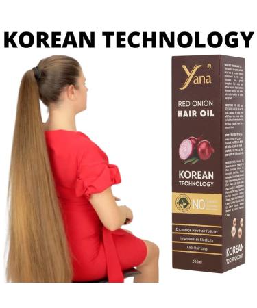 Yana Red Onion Hair Oil for Hair Fall Control | Korean Technology | Buy Internationally - Buy Online on GoSupps.com