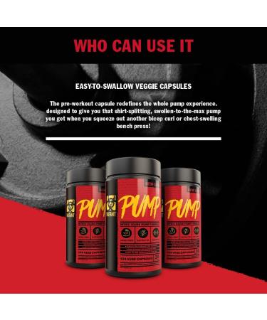 Mutant Pump - 154 Caps | Powerful Pre-Workout Formula | Buy Internationally - Buy Online on GoSupps.com