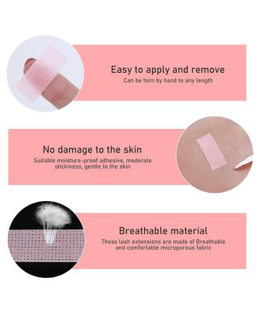 Sibba 6 Roll Eyelash Tape for Extension - Breathable Micropores Fabric for Under Eye Bands - Pink Lash Extension Tools - Buy Online on GoSupps.com