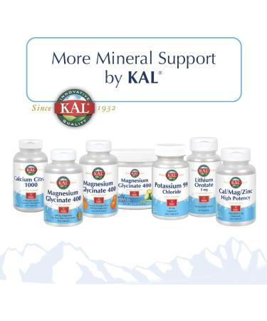 KAL Zinc 15+ with Betaine HCL & Trace Minerals - 100 Tablets for Immune Support - Buy Online on GoSupps.com