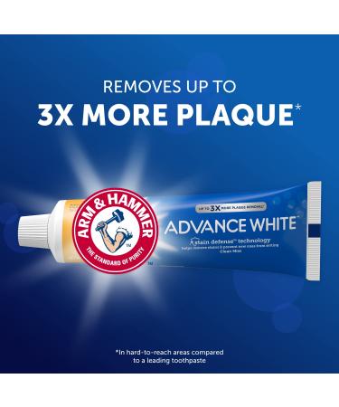 Arm & Hammer Advance White Extreme Whitening Twin Pack, Fresh Mint 6 oz - Stain Defense, Packaging May Vary - Buy Online on GoSupps.com