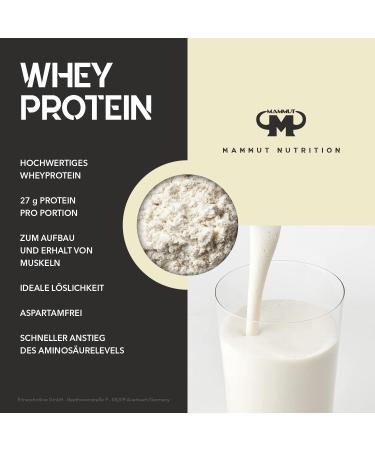 Mammut Nutrition Whey Protein 3kg - Milk & Honey Flavor | High-Quality Protein Shake for Muscle Growth & Recovery - Buy Online on GoSupps.com