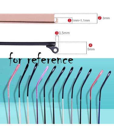 DookAa Red Metal Eyeglass Temples - Replacement Temples for Reading Glasses - 1 Pair International Shipping Available - Buy Online on GoSupps.com