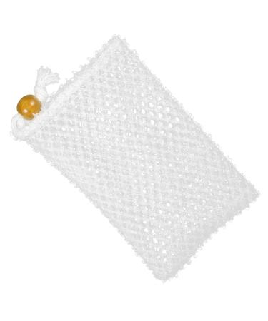 MUSISALY 2 Pcs Soap Bag Shower Stool Mesh Shower Face Sponge Shower Pouf Bath Scrubber for Body Net Nylon