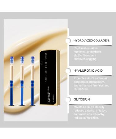 Polypeptide Collagen Elastic Essence Cream Micro-Molecular Collagen Anti-Wrinkle Lotion Polypeptide Collagens Filler Cream Moisturizing Hydrating Firming Lifting Serum for All Skin Types (15ml) - Buy Online on GoSupps.com