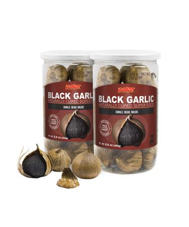 MW POLAR Whole Black Garlic Bulbs 8.8 oz - Easy Peel, All Natural, Healthy Snack, Chemical Free - Ready to Eat, Kosher Friendly - Buy Online on GoSupps.com