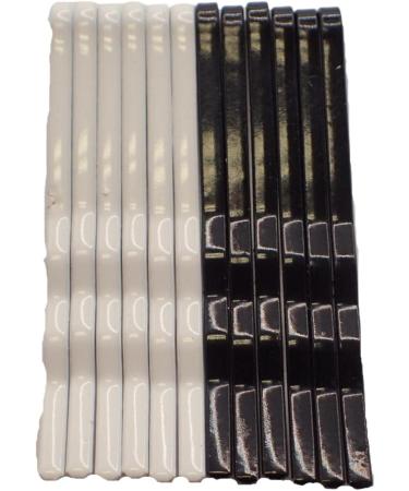 Topkids Accessories 24pc Bright Coloured Kirby Grip Hair Clip Bobby Pins Simple Clips For Everyday Use For Women & Men Girls & Boys Unisex Hair Pins (Black & White) - Buy Online on GoSupps.com