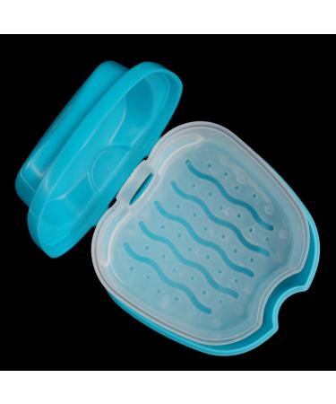 Qiuday Prosthesis Case - Dental False Teeth Storage Box with Hanging Net 2PCs for Travel & Cleaning - Buy Online on GoSupps.com