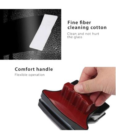 Glass Wiper Magnetic Window Glass Cleaner Tools Household Glider Washing Glass Cleaning Brush for High-Rise Double Glazed Windows 18-30mm - Buy Online on GoSupps.com