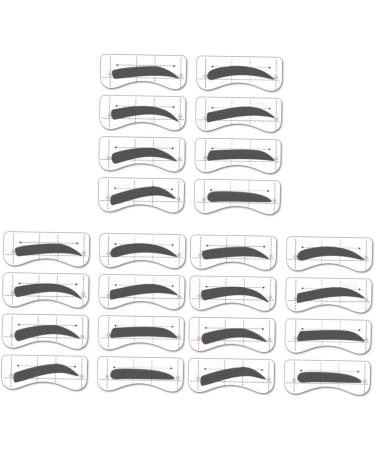 Didiseaon 96 Pairs 8 Eyeshadow Eyebrow Pattern Eyebrow Stencils Eyebrow Card Template Sticker Eyebrow Trimming mediumx3pcs As Shownx3pcs - Buy Online on GoSupps.com