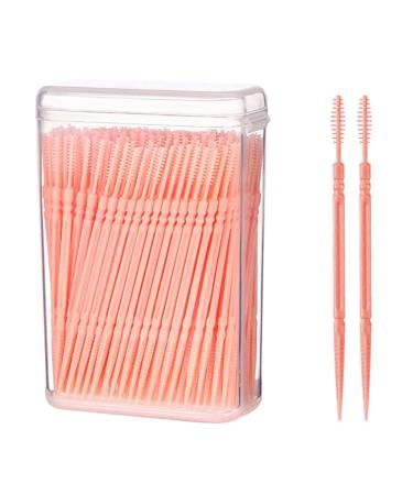 Interdental brush interdental brushes in dispenser toothpicks for teeth dental care when travelling and on the go tooth cleaning brush with toothpick interdental brush soft silicone adaptive 200 pieces - Buy Online on GoSupps.com