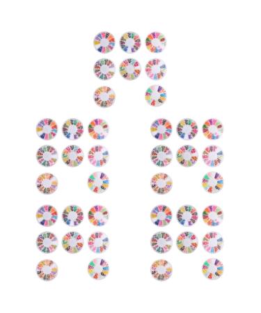 FOMIYES 40 Boxes Soft Pottery Resin Charms for Crafts Fruit Slices Charms Nail Tech Accessories Nail Decor Nail Embellishments Assorted Nail Slices Charms 3D Polymer Clay Bulk Scrapbook