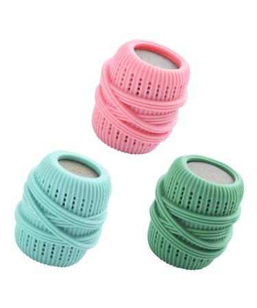Pack of 3 Washing Balls for Washing Machine Washing Ball Dryer Ball Washing Ball for Washing Machine Dryer Balls for Tumble Dryer Reusable for Home Clothing Cleaning (Pink Green Light Green) Pink + Green + Light Green