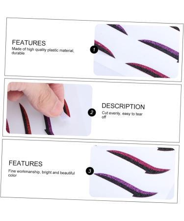 LALAFINA 12 Pairs Glitter Eyeliner Adhesive Eyeliner Stickers Single Side Eyelid Decal Eyeliner Decal Miss - Buy Online on GoSupps.com