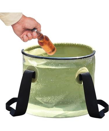 NGUMMS 2 Collapsible Bucket - 10L Fishing Bucket - Portable Kitchen Bucket Outdoor Bucket Translucent Water Container Water Bucket for Outdoor Activities 2 Pcs Transparent Barrel - Buy Online on GoSupps.com
