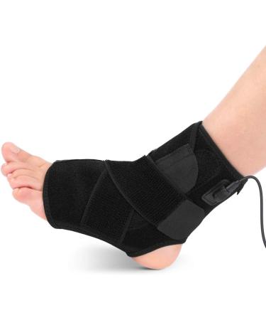 USB Heated Ankle Support Brace - Winter Warm Wrap for Arthritis Relief & Fatigue - 3 Adjustable Heat Levels - Buy Online on GoSupps.com