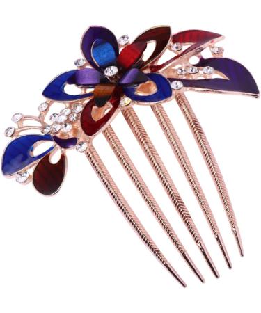 FOYTOKI Decorative Hair Combs Wedding Hair Rhinestone Hair Combs for Women Fashion Jewelry for Women Bridal Hair Comb Flower Crystal Bride Clip Hair Fork Clip Dense Bridesmaid Hair Piece - Buy Online on GoSupps.com
