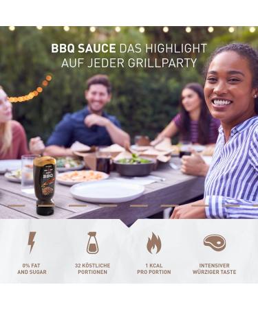 Body Attack BBQ Sauce - 0% Sugar & 0% Fat | Perfect for All Diets | 320ml (2 Pack) - International Shipping Available - Buy Online on GoSupps.com