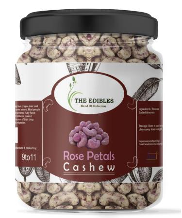 THE EDIBLES Natural Flavored Nuts Rose Flavoured Cashew Nuts 200 gm_Packing May Vary