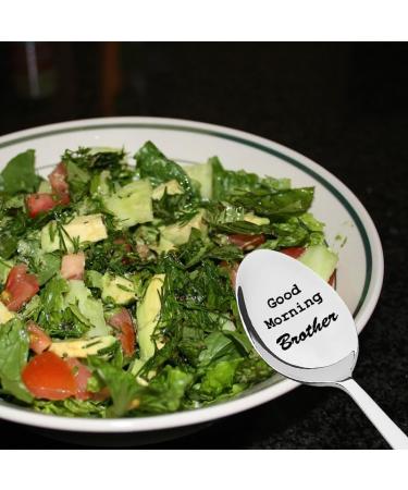 Best Brother Spoon Gifts from Little Big Sister Brother Brothers Birthday Graduation Gift for Brother In Law Good Morning Brother Spoon for Brother Bro Tea Coffee Lovers Gifts for Men Boys - Buy Online on GoSupps.com