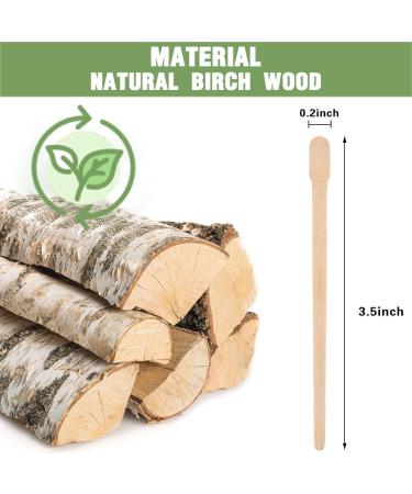 ZKSXOA Wooden Spatula Waxing Applicator - 100 Pack for Hair Removal & Crafting | Perfect Small Wooden Sticks - Buy Online on GoSupps.com