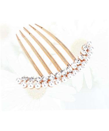 FRCOLOR Hair Pin Hair Accessories for Women Jewel Hair Comb Flower Decoration Hair Comb for Prom Hair Accessories for Women Pearl Hair Comb Hair Comb with Rhinestone Hair Fork Bride - Buy Online on GoSupps.com