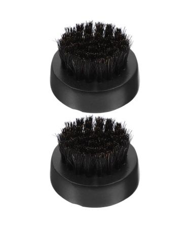 Frcolor 2st hairbrush brush with natural wild boar bristles brush to clean beard brush made of wood for men men's beard round beard brush man bristle hair smooth hair dust brush
