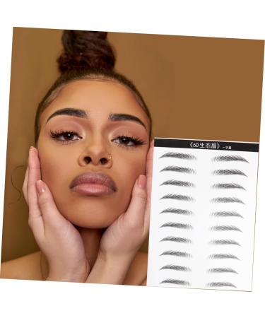 Balacoo 4 Sheets Pairs Black Stickers Adhesive Eyebrow Template Eyebrow Stickers Cosmetic The Lazy 6d - Buy Online on GoSupps.com