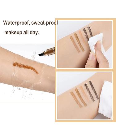 Jomaws & Lumierez Precise Waterproof Eyebrow Pen - 4 Tipped Brow Pencil in Grey Brown - Buy Online on GoSupps.com