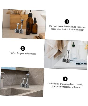 Minkissy Razor Holder & Organizer: Metal Razor Stand Alloy Base for Men - Face Razing Solutions - Buy Online on GoSupps.com