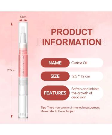 PEACECOLOR 15Pcs Cuticle Oil Pen Set for Nails Natural Ingredients Oil Pen for Nail Growth Care Home Use with Different Flavor(Rose Jasmine Lavender Apple Cantaloupe Orange) XA-01 - Buy Online on GoSupps.com