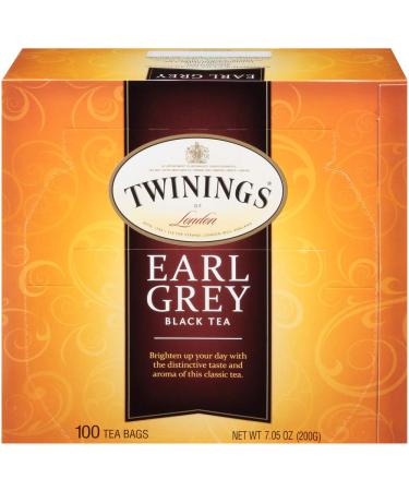 Twinings of London Earl Grey Black Tea Bags, 100 Count (Pack of 1) Earl Grey 100 Count (Pack of 1)