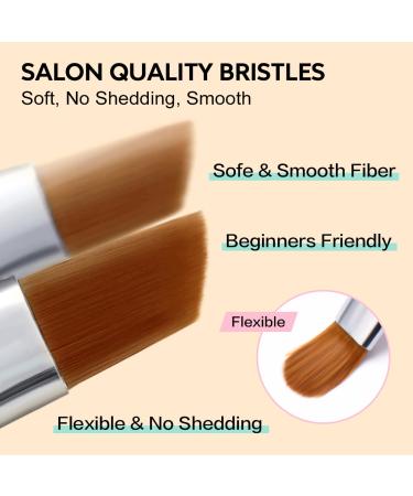 AIMEILI 6 Pieces Nail Art Brush Set - Gel Nail Polish Tools for Stunning Nail Art Design - Buy Online on GoSupps.com