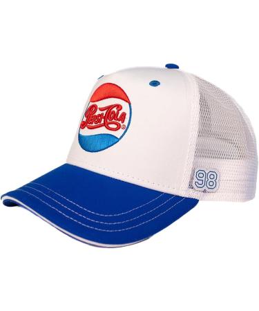 Pepsi-Cola Embroidered Trucker Cap- 100% Recycled Polyester Blue - Buy Online on GoSupps.com